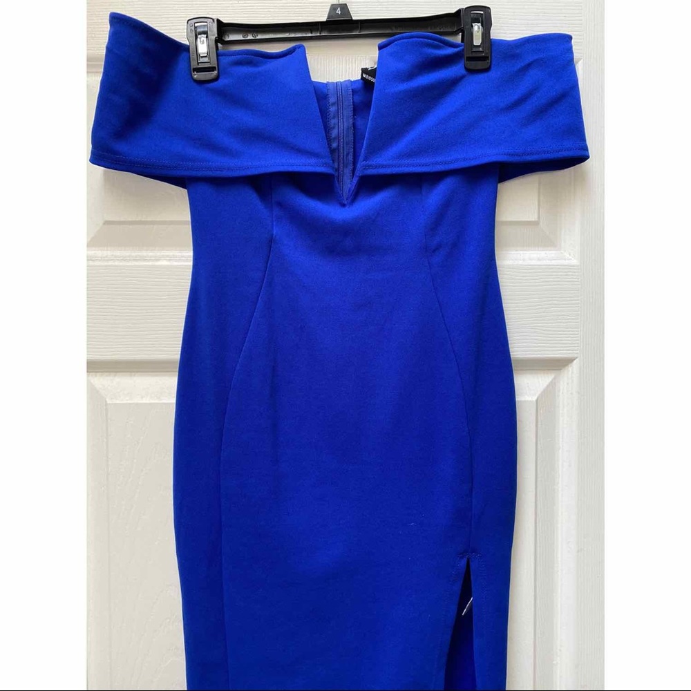 Blue cocktail dress